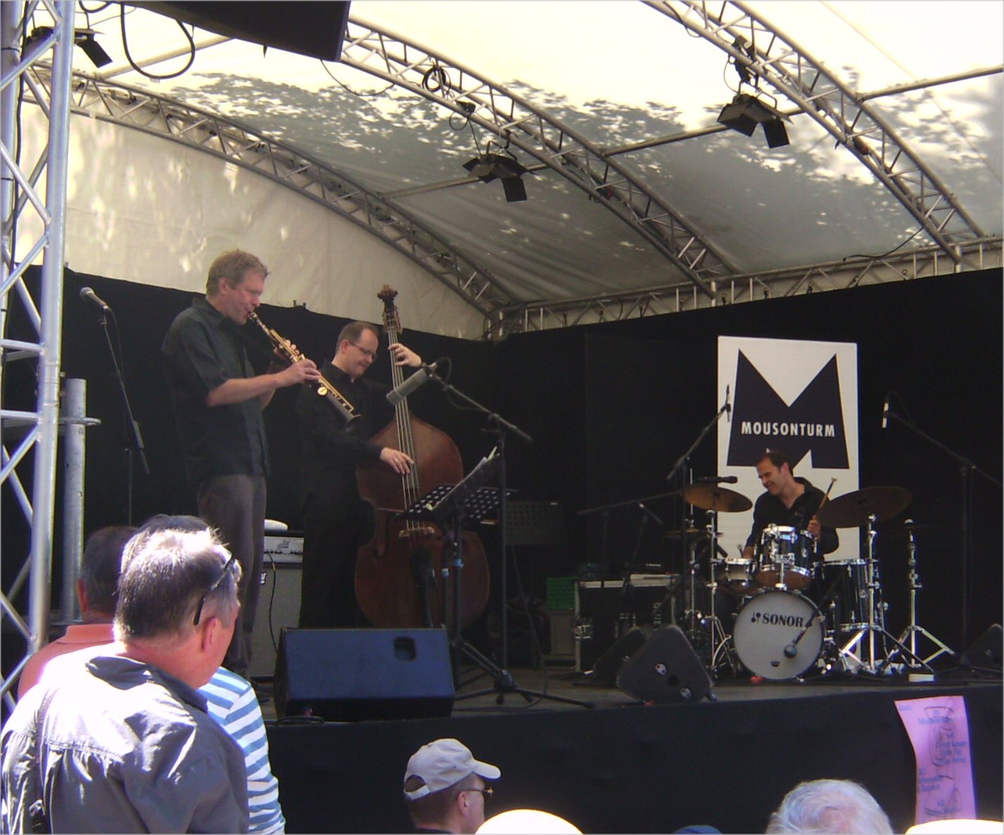 Frankfurt: Jazz im Museum 2013, Christof Lauer, Dieter Ilg, Patrice Heral